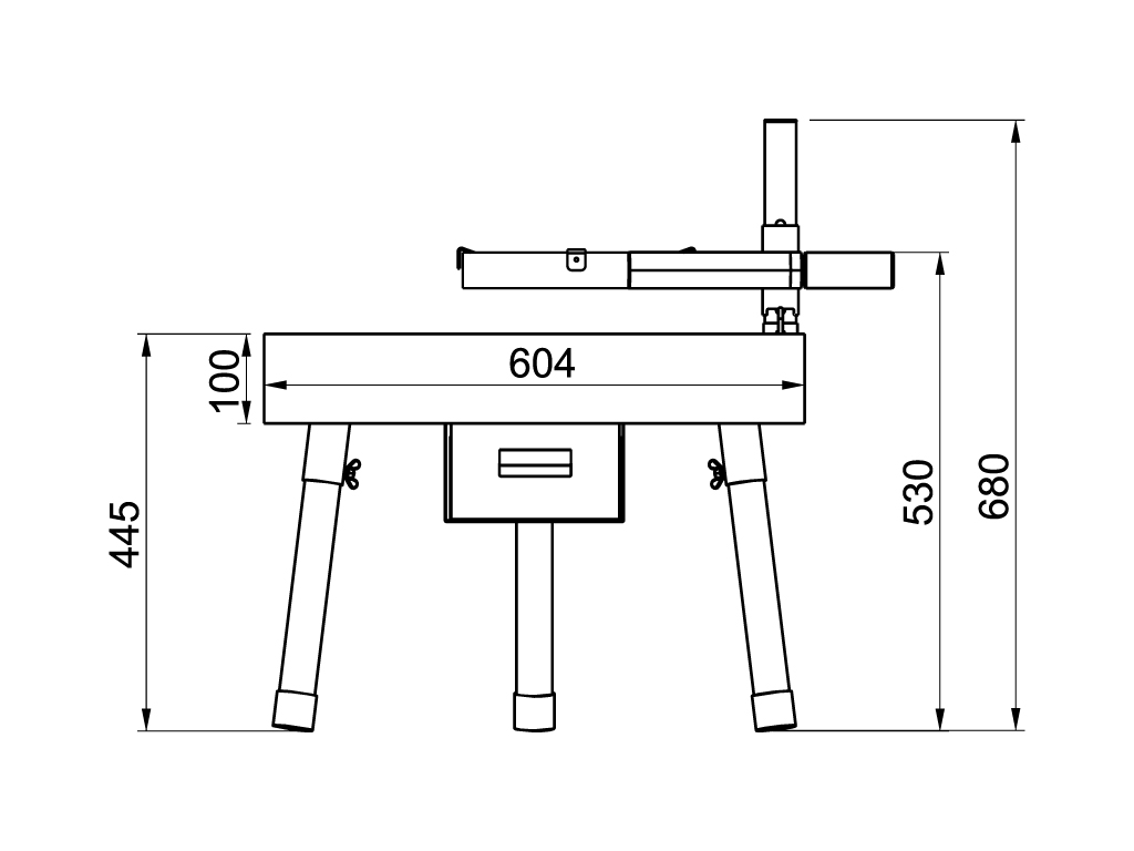 Eldstad Notski Svart 60 cm