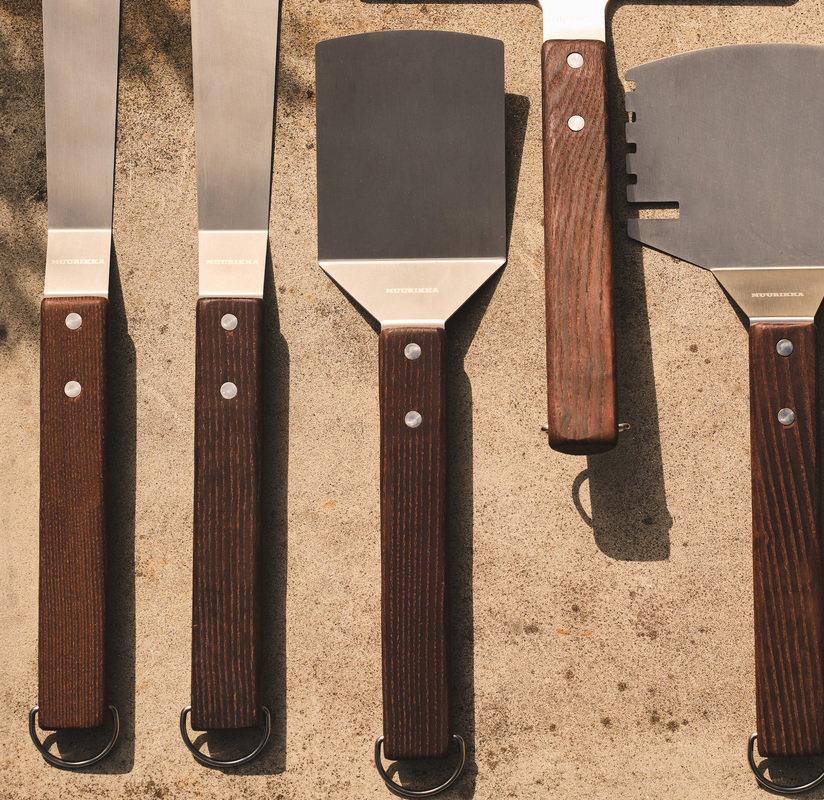 Grill- och stekspade Rostfritt/ask