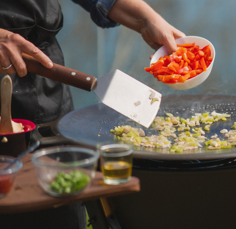 Grill- och stekspade Rostfritt/ask