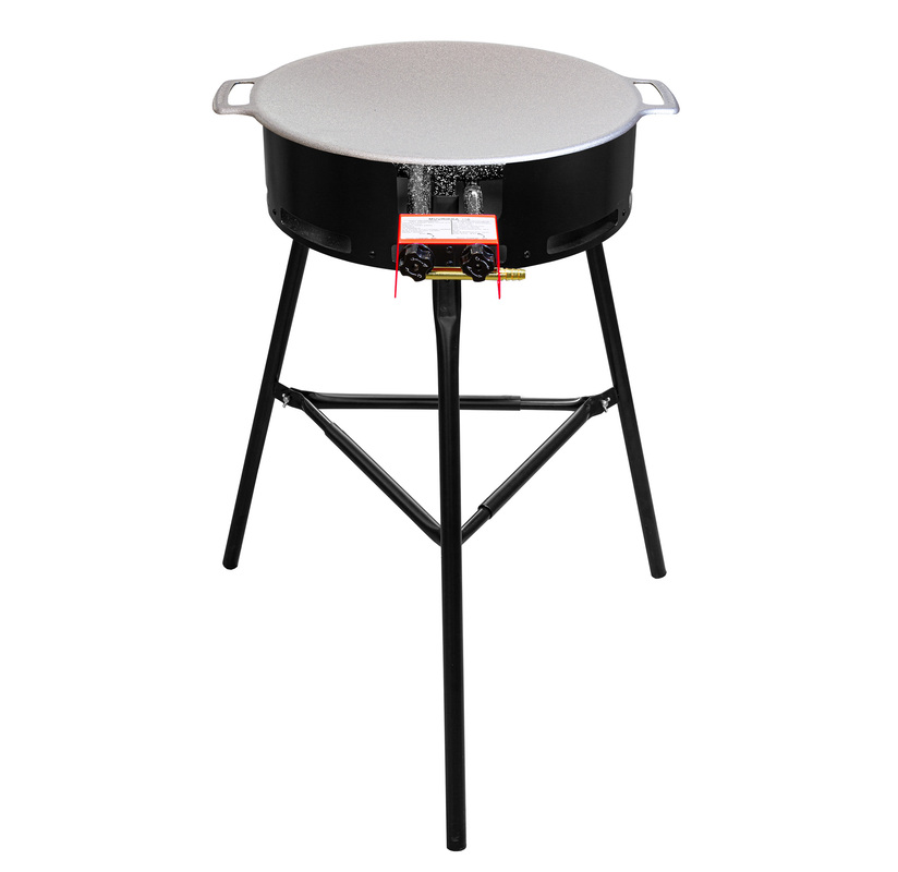 Långa ben för stekhällsset Pro Svart