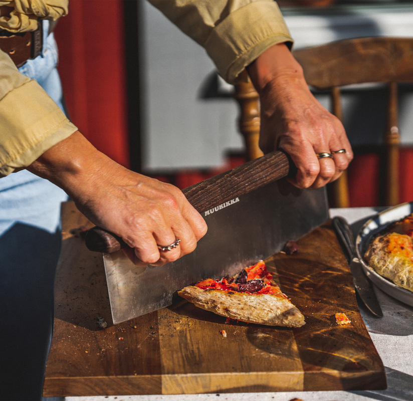 Pizzaskärare Rostfritt/ask