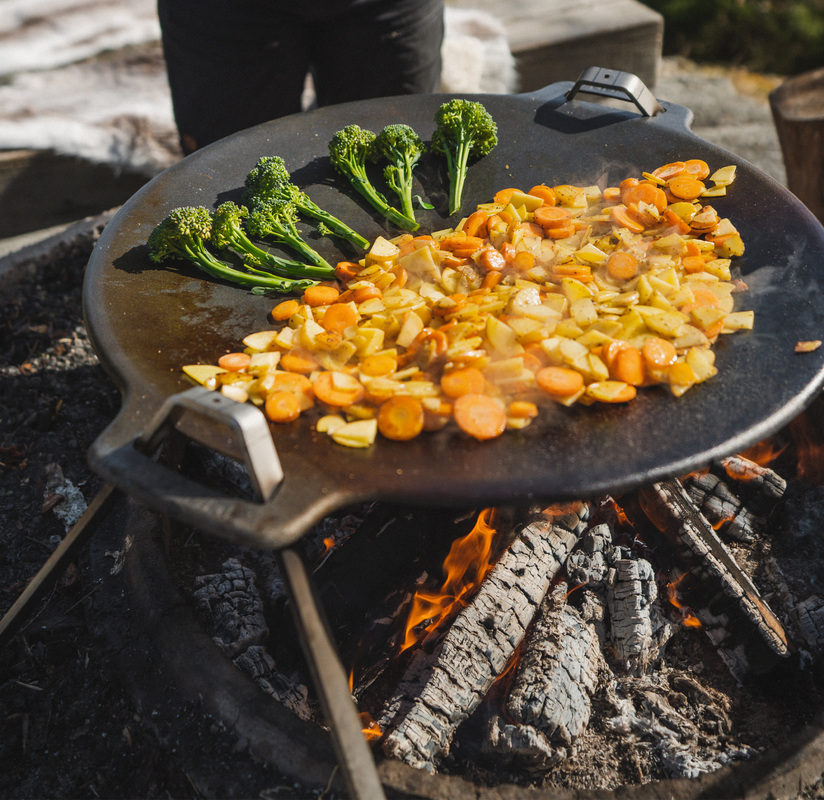 Ben för stekhäll 38-78 cm