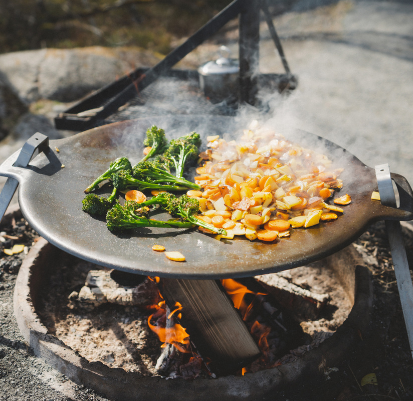 Ben för stekhäll 38-78 cm